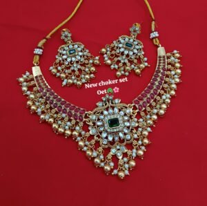 stone necklace set
