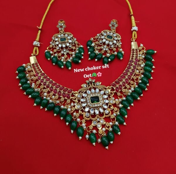 stone necklace set